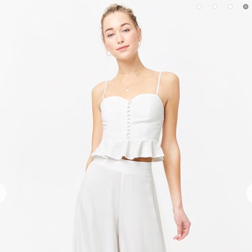 Sweetheart cropped cami